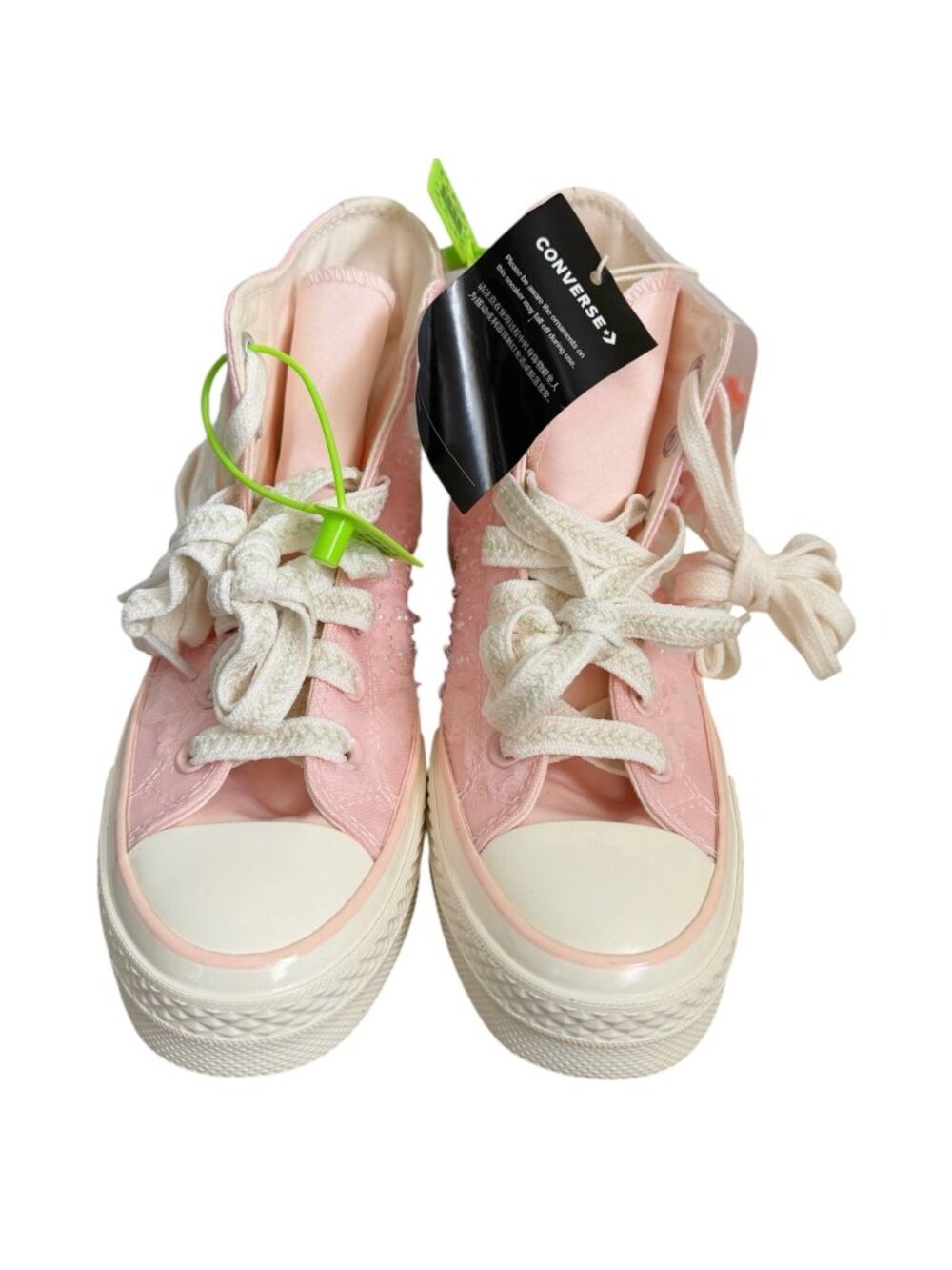 Converse Chuck 70 Peach Blossom Pink Sakura Pearl Lace High Top Sneakers Limited